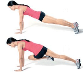 a series of exercises to lose weight in the abdomen