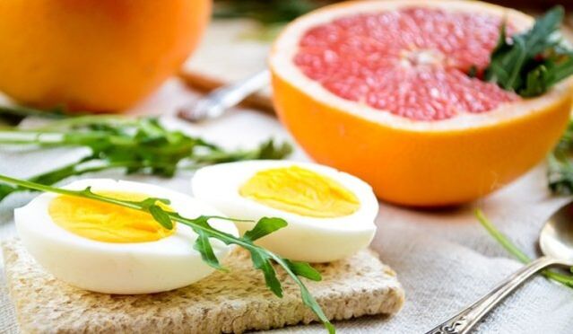 grapefruit and egg for the diet may